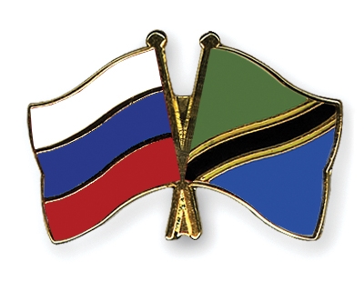 Fahnen Pins Russland Tansania