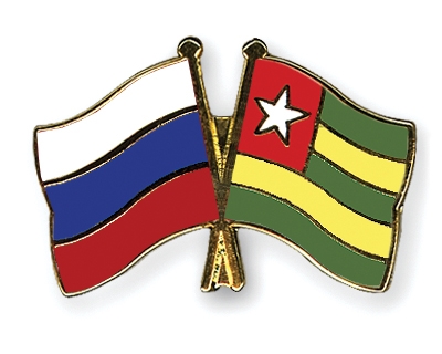 Fahnen Pins Russland Togo