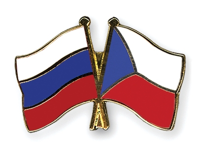 Fahnen Pins Russland Tschechische-Republik
