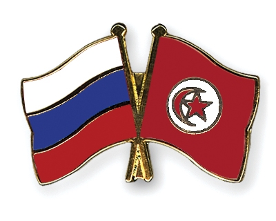 Fahnen Pins Russland Tunesien
