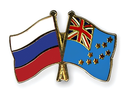 Fahnen Pins Russland Tuvalu