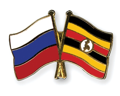 Fahnen Pins Russland Uganda