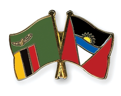 Fahnen Pins Sambia Antigua-und-Barbuda