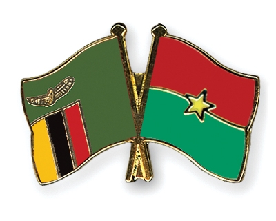 Fahnen Pins Sambia Burkina-Faso