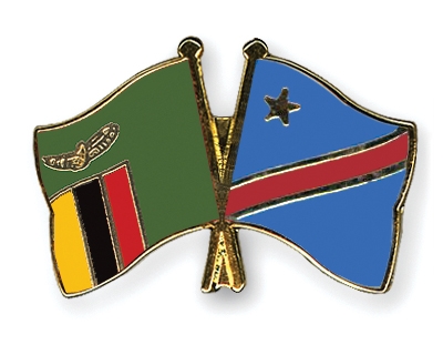 Fahnen Pins Sambia Kongo-Demokratische-Republik