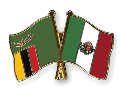Fahnen Pins Sambia Mexiko