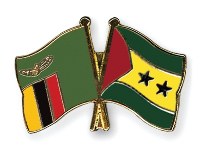 Fahnen Pins Sambia Sao-Tome-und-Principe