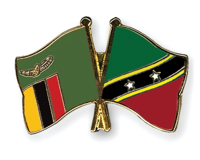 Fahnen Pins Sambia St-Kitts-und-Nevis