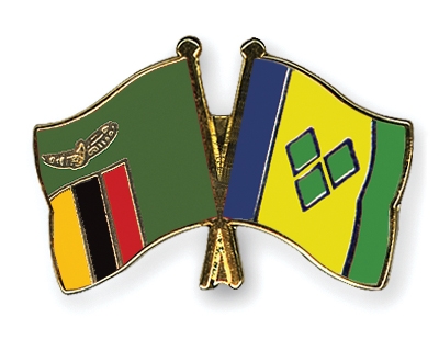 Fahnen Pins Sambia St-Vincent-und-die-Grenadinen