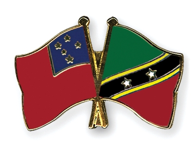 Fahnen Pins Samoa St-Kitts-und-Nevis