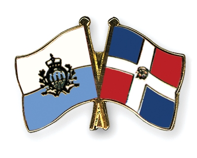 Fahnen Pins San-Marino Dominikanische-Republik