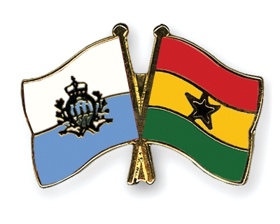 Fahnen Pins San-Marino Ghana