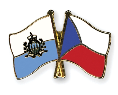 Fahnen Pins San-Marino Tschechische-Republik