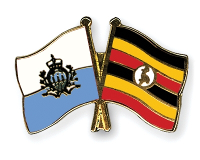 Fahnen Pins San-Marino Uganda