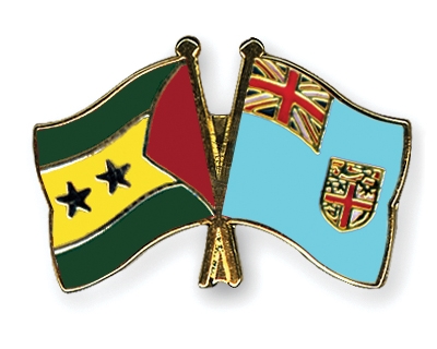 Fahnen Pins Sao-Tome-und-Principe Fidschi