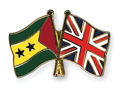 Fahnen Pins Sao-Tome-und-Principe Grossbritannien