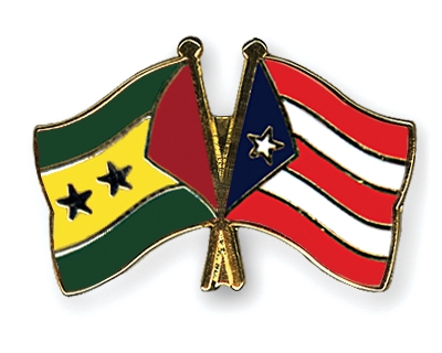 Fahnen Pins Sao-Tome-und-Principe Puerto-Rico