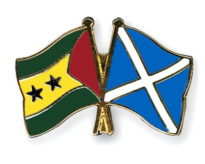 Fahnen Pins Sao-Tome-und-Principe Schottland