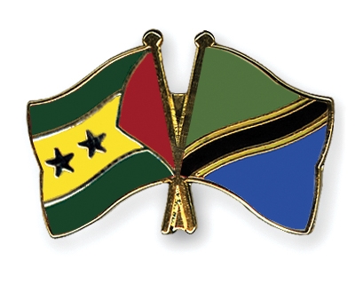 Fahnen Pins Sao-Tome-und-Principe Tansania