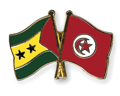 Fahnen Pins Sao-Tome-und-Principe Tunesien