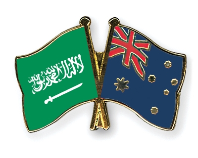 Fahnen Pins Saudi-Arabien Australien