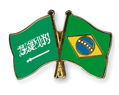 Fahnen Pins Saudi-Arabien Brasilien