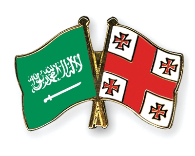 Fahnen Pins Saudi-Arabien Georgien