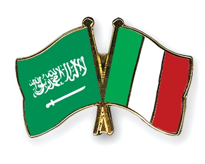 Fahnen Pins Saudi-Arabien Italien