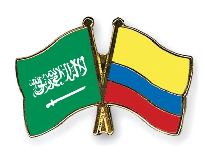 Fahnen Pins Saudi-Arabien Kolumbien