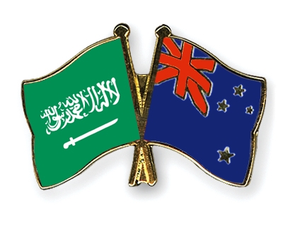 Fahnen Pins Saudi-Arabien Neuseeland