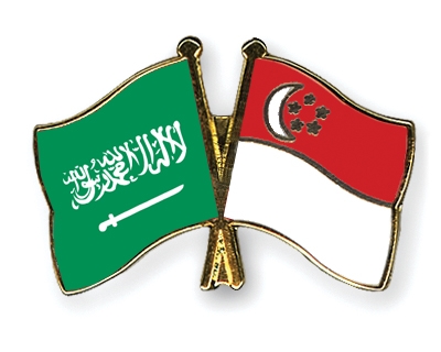Fahnen Pins Saudi-Arabien Singapur