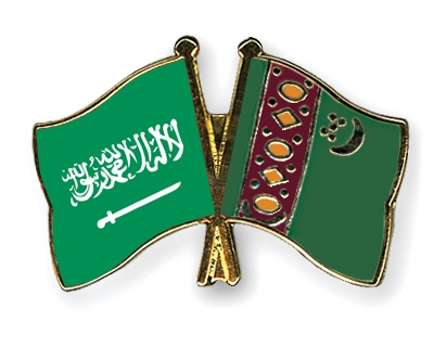 Fahnen Pins Saudi-Arabien Turkmenistan