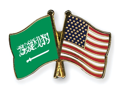 Fahnen Pins Saudi-Arabien USA