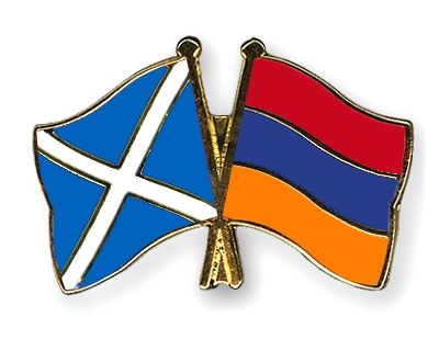 Fahnen Pins Schottland Armenien