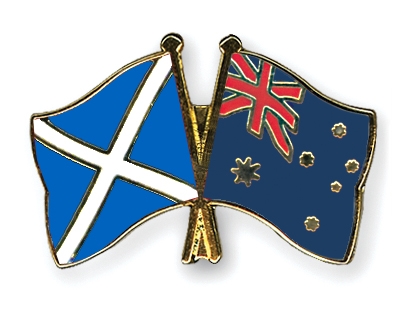 Fahnen Pins Schottland Australien