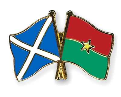 Fahnen Pins Schottland Burkina-Faso