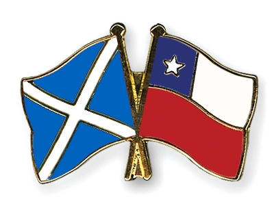 Fahnen Pins Schottland Chile