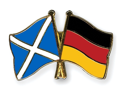 Fahnen Pins Schottland Deutschland