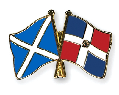 Fahnen Pins Schottland Dominikanische-Republik