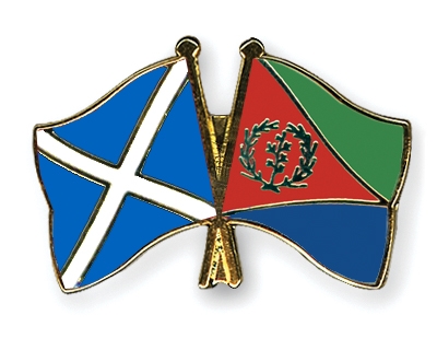 Fahnen Pins Schottland Eritrea