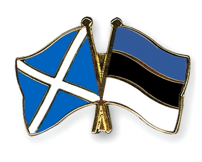 Fahnen Pins Schottland Estland
