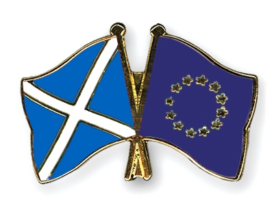 Fahnen Pins Schottland Europa