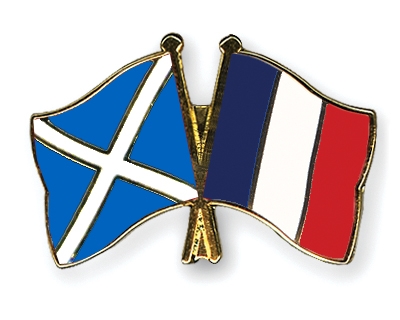 Fahnen Pins Schottland Frankreich