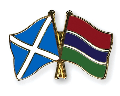 Fahnen Pins Schottland Gambia