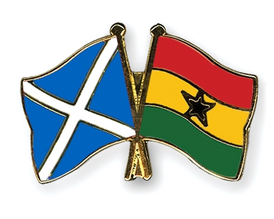 Fahnen Pins Schottland Ghana