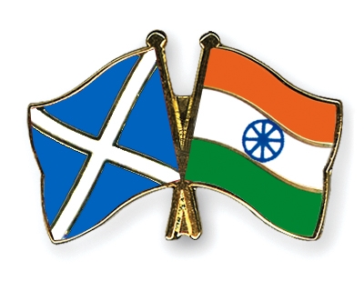 Fahnen Pins Schottland Indien