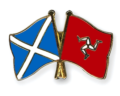 Fahnen Pins Schottland Isle-of-Man
