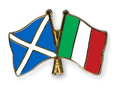 Fahnen Pins Schottland Italien