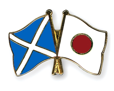 Fahnen Pins Schottland Japan