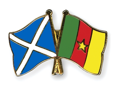 Fahnen Pins Schottland Kamerun